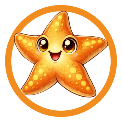 gold starfish